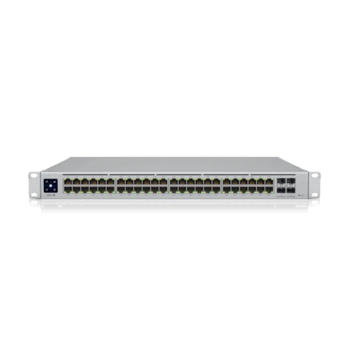 Ubiquiti Hub & Switch USW-PRO-48-POE A 48-port Layer 3 switch capable of high-power PoE++ output.