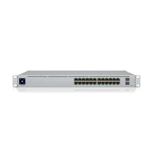 Ubiquiti Hub & Switch USW-PRO-24-POE A 24-port Layer 3 switch capable of high-power PoE++ output.