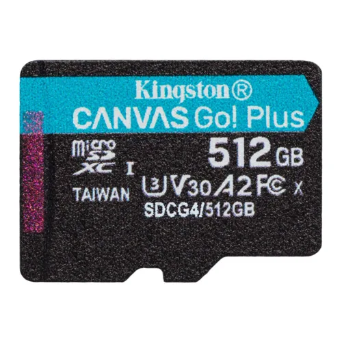 (SDCG4/512GB) 512 GB MICRO SD CARD (ไมโครเอสดีการ์ด) KINGSTON CANVAS GO PLUS