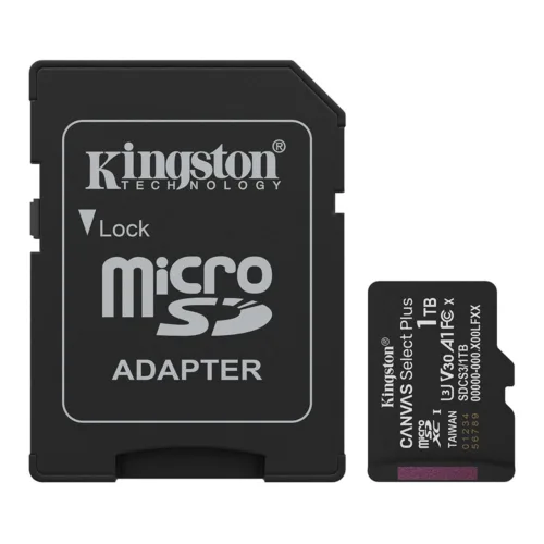 (SDCS3/1TB) 1 TB MICRO SD CARD (ไมโครเอสดีการ์ด) KINGSTON CANVAS SELECT PLUS + ADAPTER