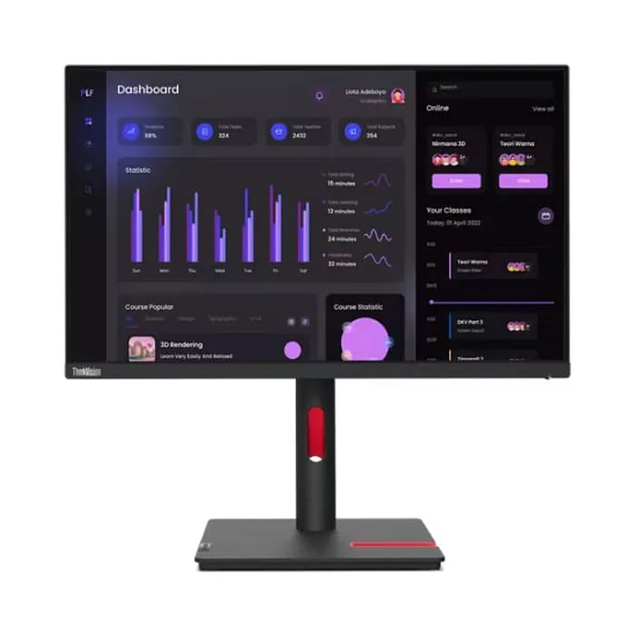 (63CFMARXTH) Monitor (มอนิเตอร์) Lenovo ThinkVision T24i-30 FHD 1920 x 1080 23.8″ - Image 2