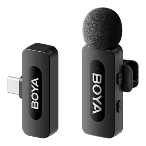 (BY-V10) WIRELESS MICROPHONE (ไมโครโฟนไร้สาย) BOYA BY-V10 V2.0 1 MIC + USB-C RECEIVER - BLACK