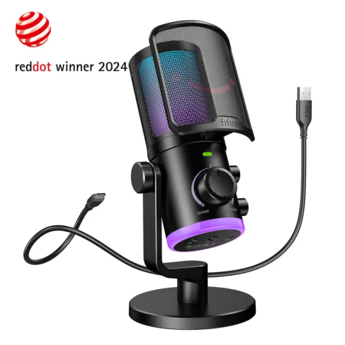 (541046433-4521) AM6P USB Condenser Mic RGB Controls PK