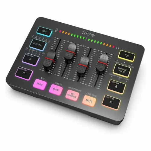 (503119299-4421) FIFINE SC3 AMPLIGAME MIXER BK