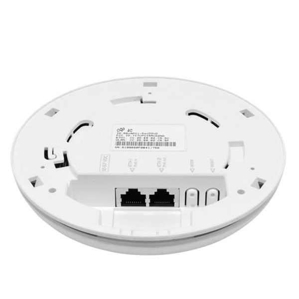 (RbcAPGi-5acD2nD (cAP ac)) Mikrotik RbcAPGi-5acD2nD (cAP ac) Dual-band 2.4 / 5GHz Wireless Access Point for Mounting on a Ceiling or Wall with 2x Gigabit Ethernet ports (1 with PoE output), PoE 802.3af/at Support, 24V 1.2A power adapter + Gigabit PoE injector (Included) - Image 3