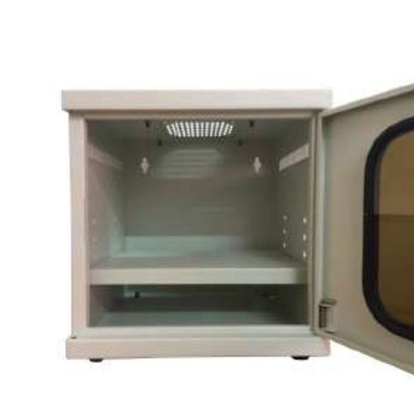 (M6-30030G) MAP M6-30030G Modern Mini Steel Box Cabinet W/Shelf, Gray (30x30x30cm) - Image 3