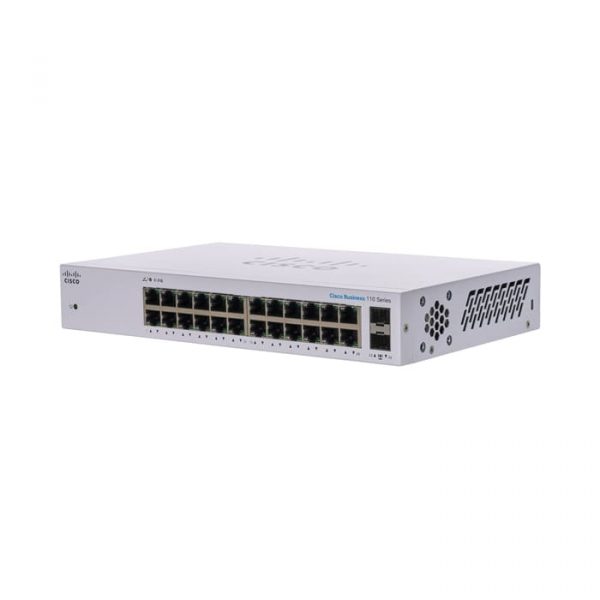 (CBS110-24T-EU) Switch (สวิตช์) Cisco Business 110 Series 24G/2SFP or 2G