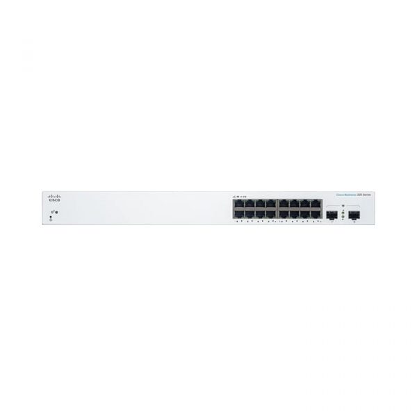 (CBS220-16T-2G-EU) Switch (สวิตช์) Cisco Business 220 Series 16G/2SFP