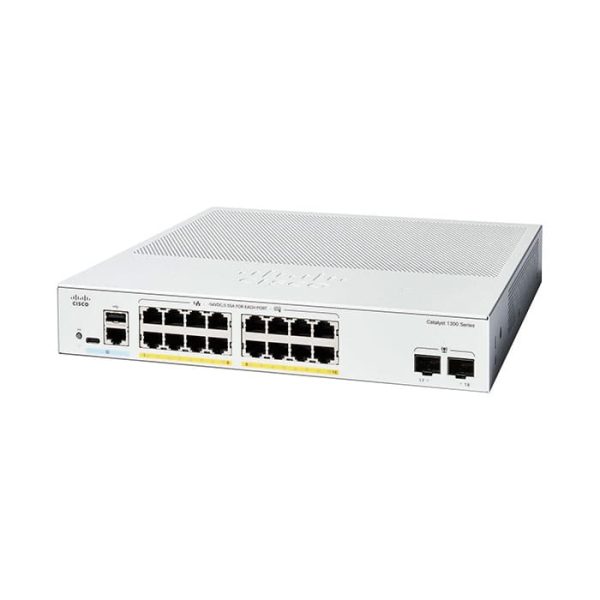 (C1300-16T-2G) Switch (สวิตช์) Cisco Catalyst 1300 Series 16G/2SFP