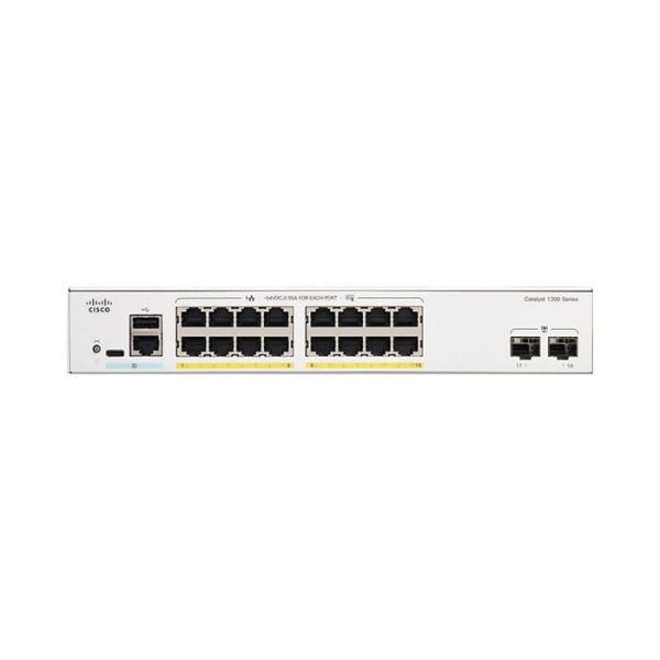 (C1300-16P-4X) Switch (สวิตช์) Cisco Catalyst 1300 Series 16G PoE/4SFP+