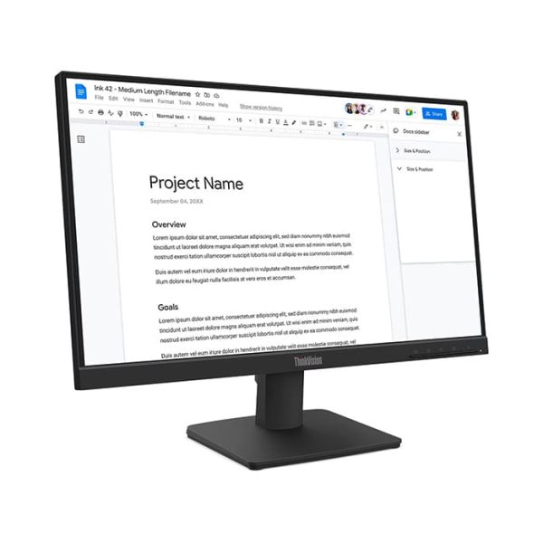 (64CBKAR6TH) Monitor (มอนิเตอร์) Lenovo ThinkVision S22-4e FHD 1920 x 1080 21.5″