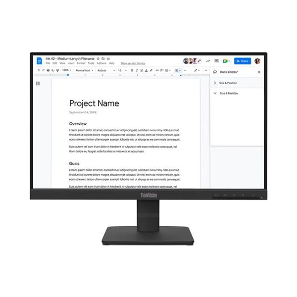 (64CBKAR6TH) Monitor (มอนิเตอร์) Lenovo ThinkVision S22-4e FHD 1920 x 1080 21.5″