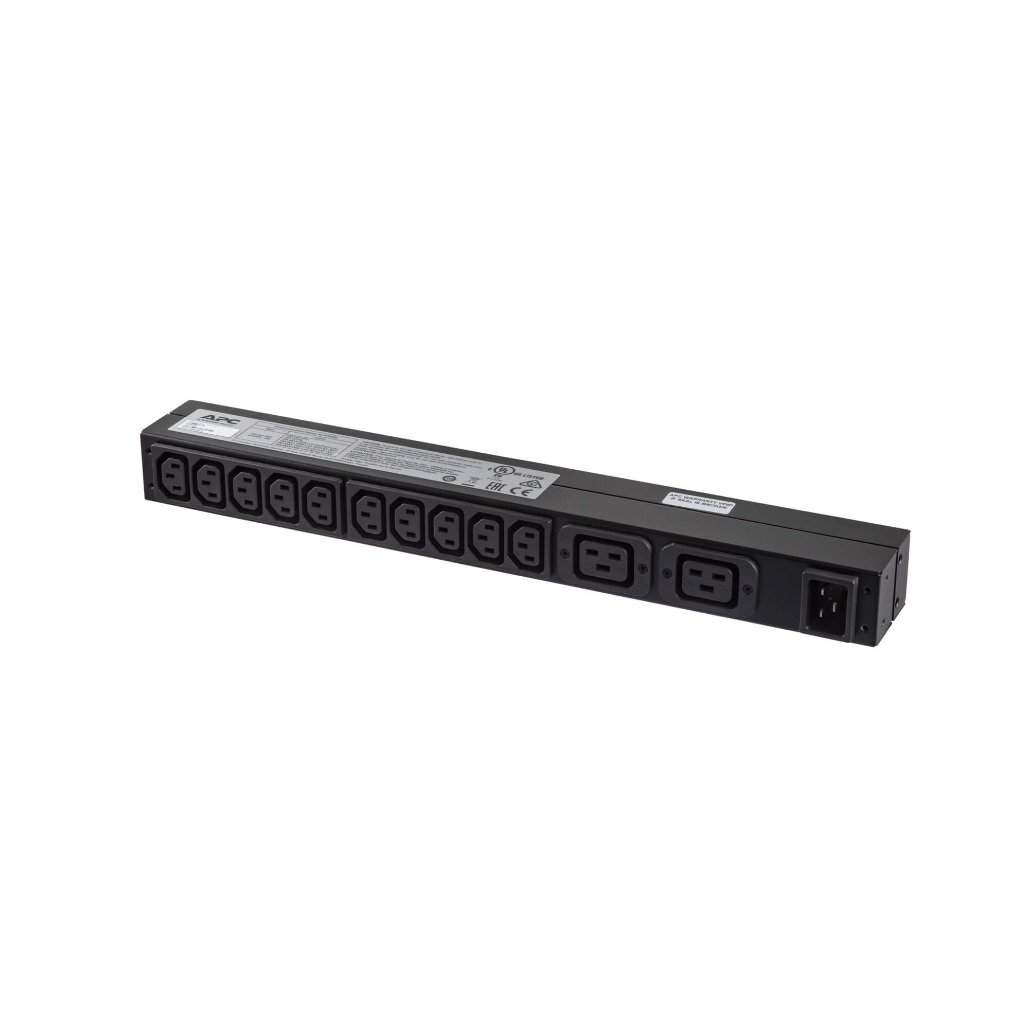 Rack PDU,Basic, 1U, 16A,208&230V, (10)C13 & (2)C19 - Image 3
