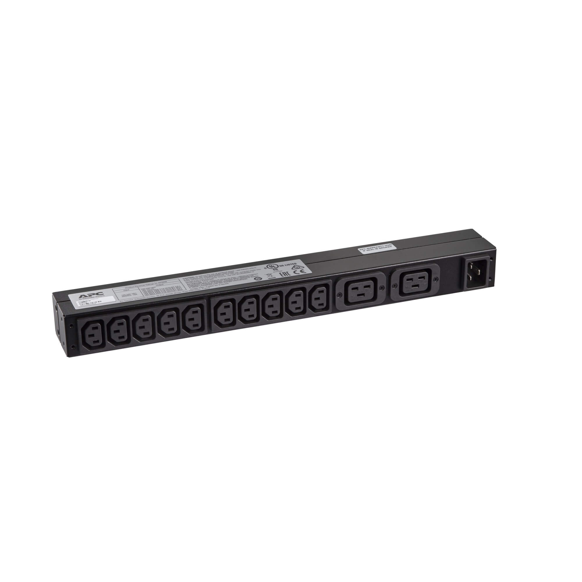 Rack PDU,Basic, 1U, 16A,208&230V, (10)C13 & (2)C19 - Image 2