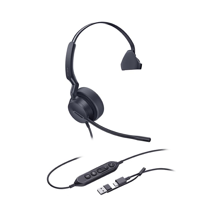 UH44 Mono Wired Headset USB C/A - Image 3